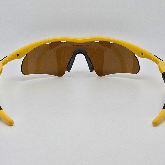 Oakley Custom M Frame Yellow Frame Vented Golf Gold Iridium Hybris S Sunglasses - Picture 4 of 12